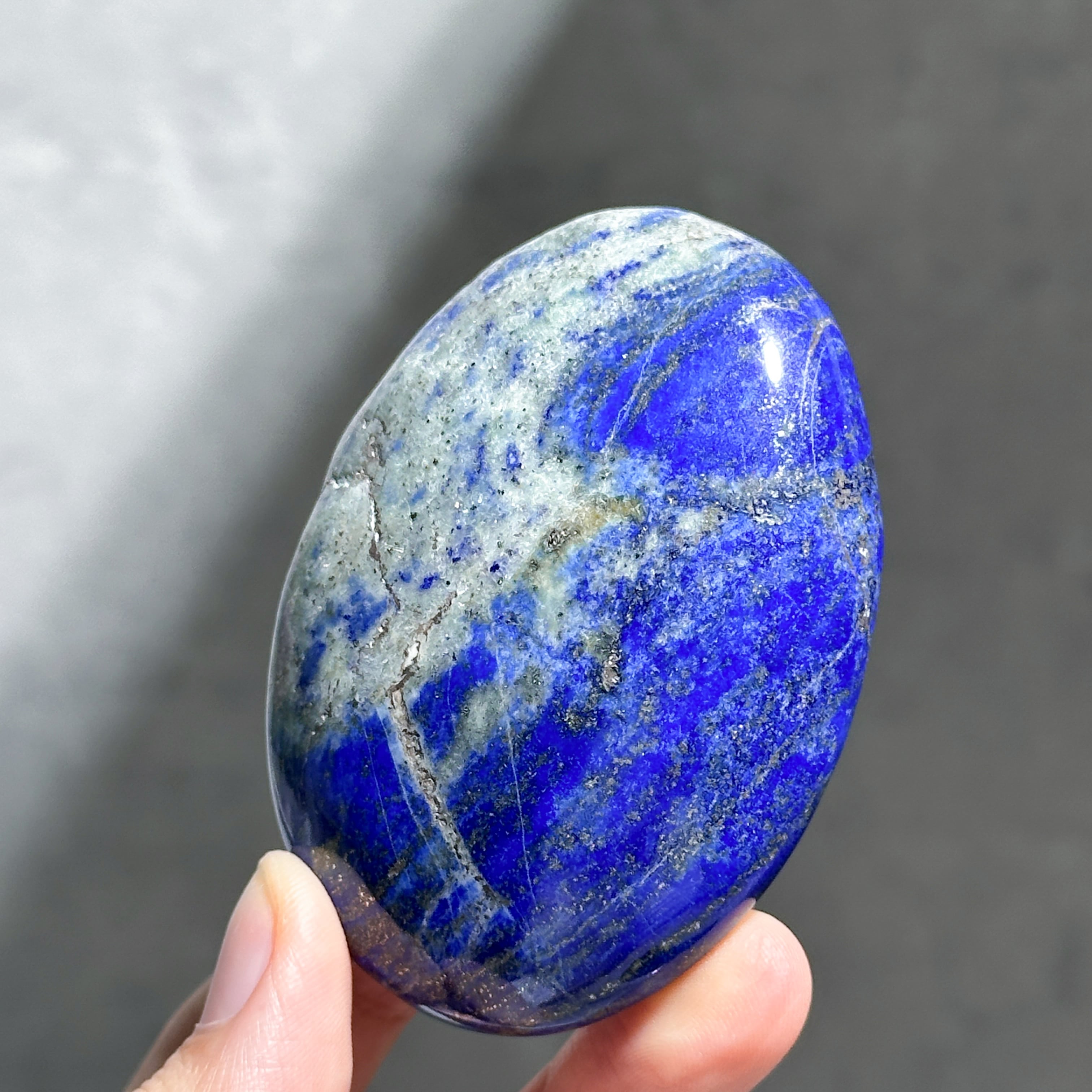 ラピスラズリ パームストーン83◇ Lapis Lazuli ◇天然石・鉱物