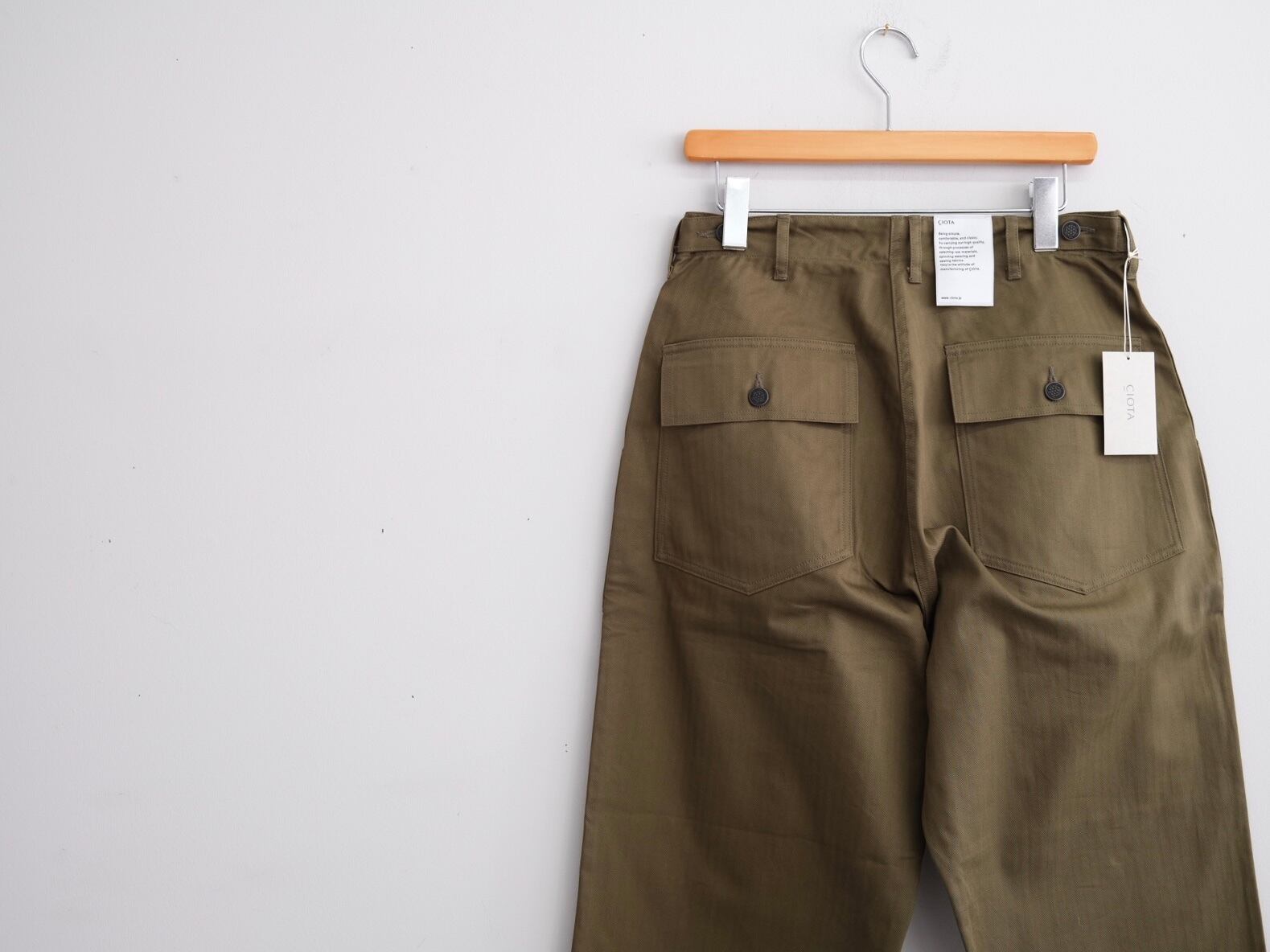 CIOTA” M-47 HBT Baker Pants D.OLIVE” | Lapel online store