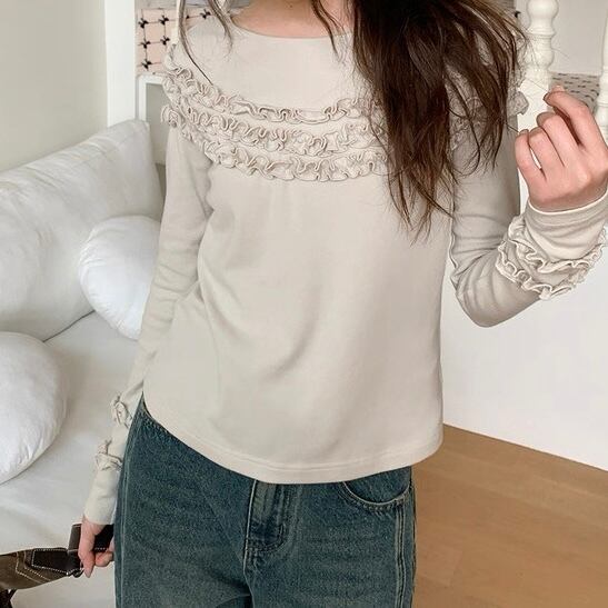 フリルライン カットソー W00526