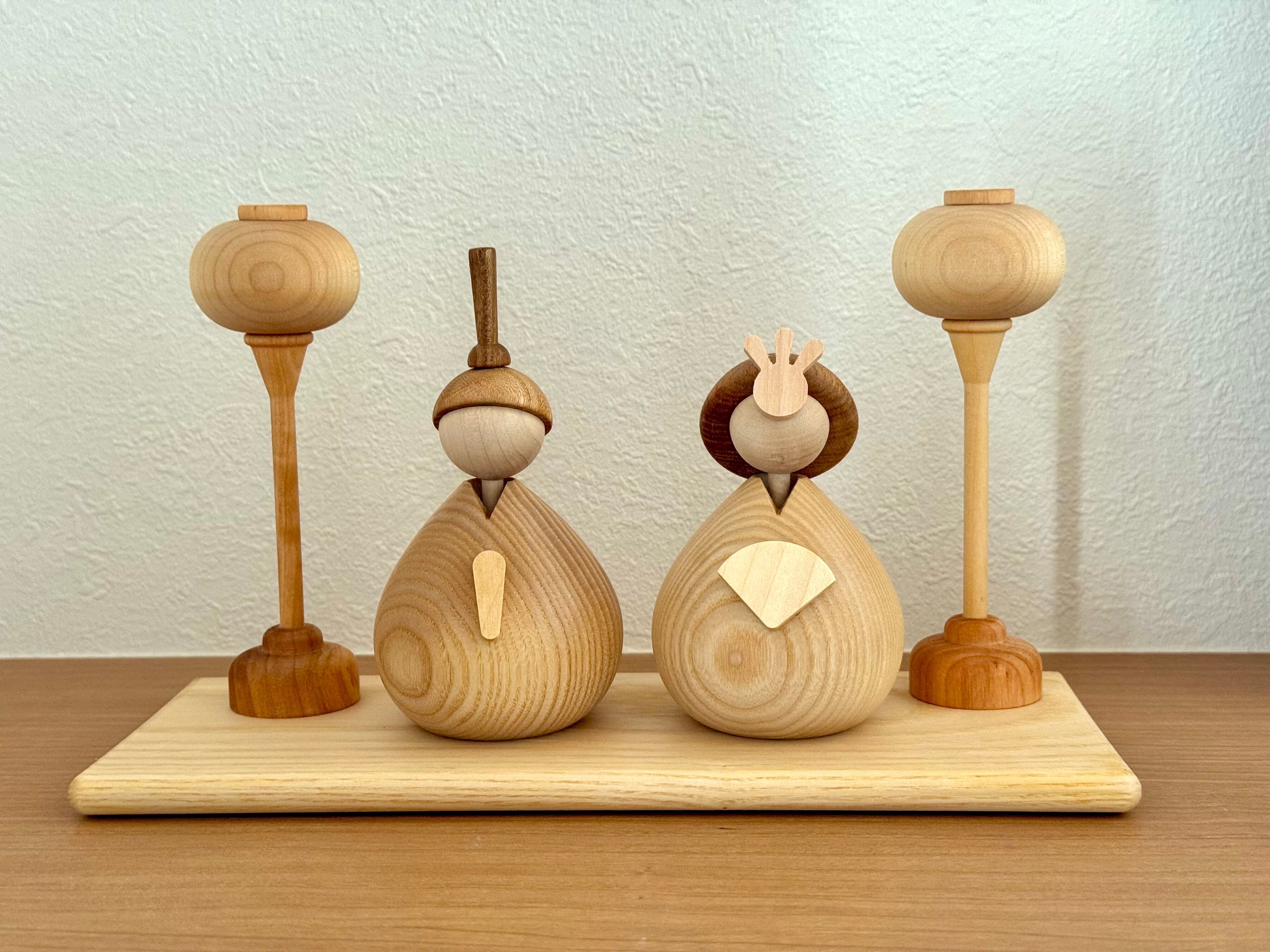 そのだゆみ　張子　おひなさま オリジナル おひなさま 〜koron〜 hina dolls yummy's original 木製