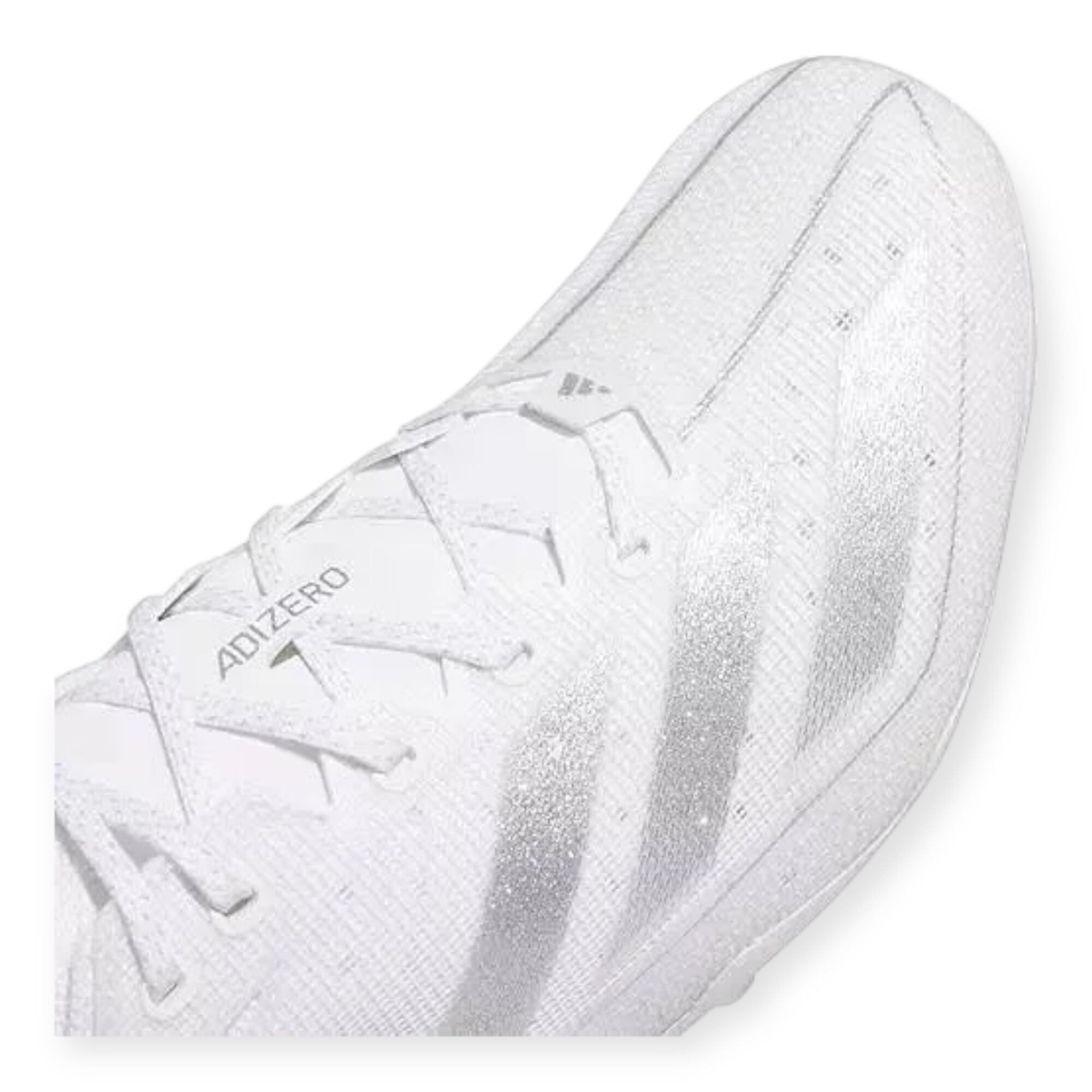 27,28cm】Adizero Electric ホワイト・シルバー アメフト スパイク