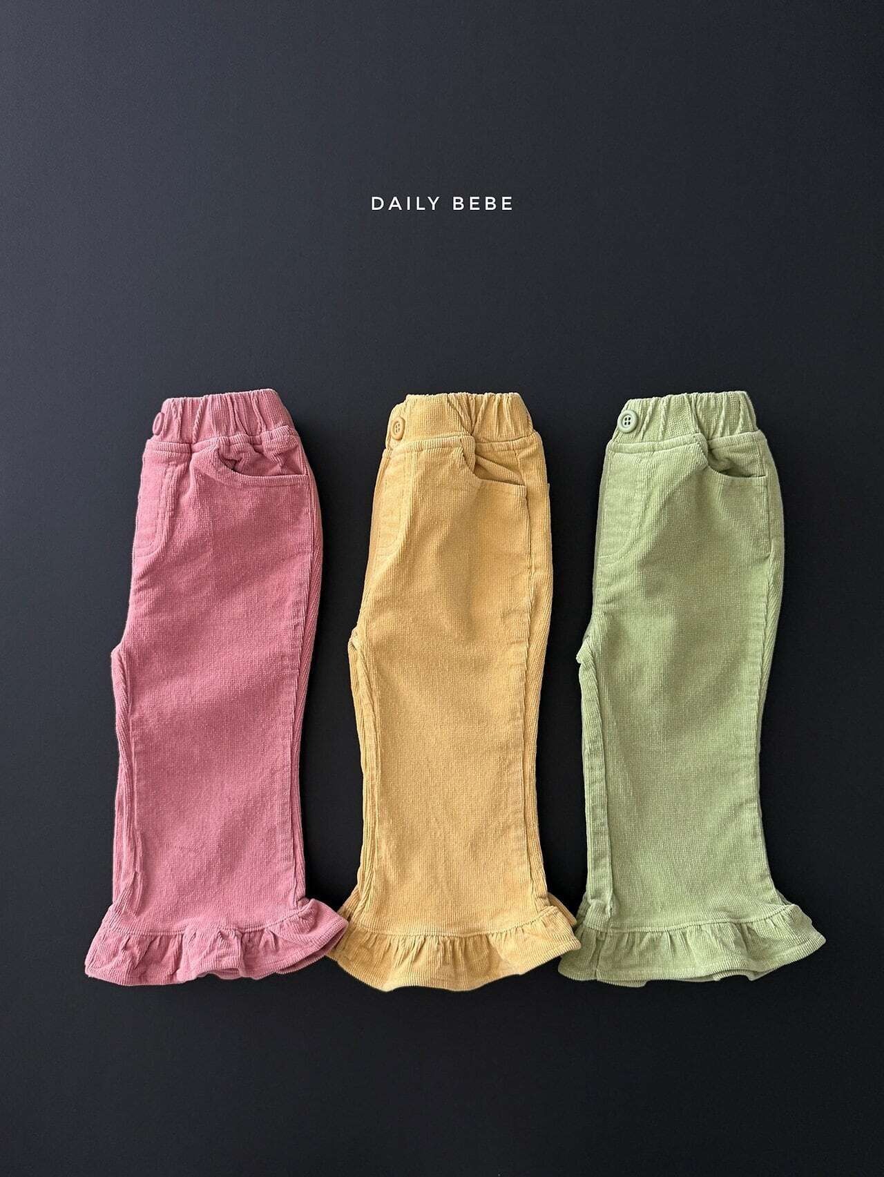 【取寄】Dailybebe コーデュロイフレアパンツ｜秋服｜韓国子供服｜26/AT