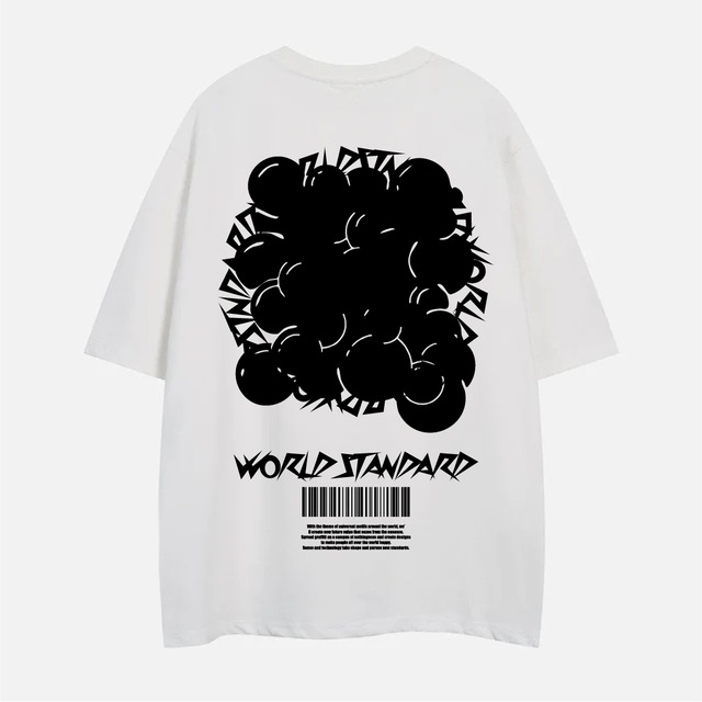 WORLD STANDARD/クルーネックプリントTシャツ/WSHT-067