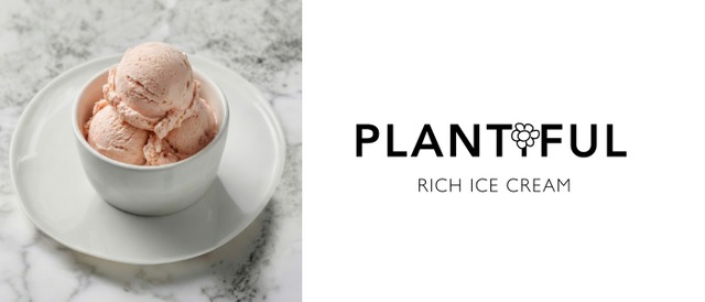 【冷凍】フレッシュストロベリークリーム 業務用 プラントベースアイス  Plantiful ヴィーガン アイスクリーム  Fresh Strawberry Cream