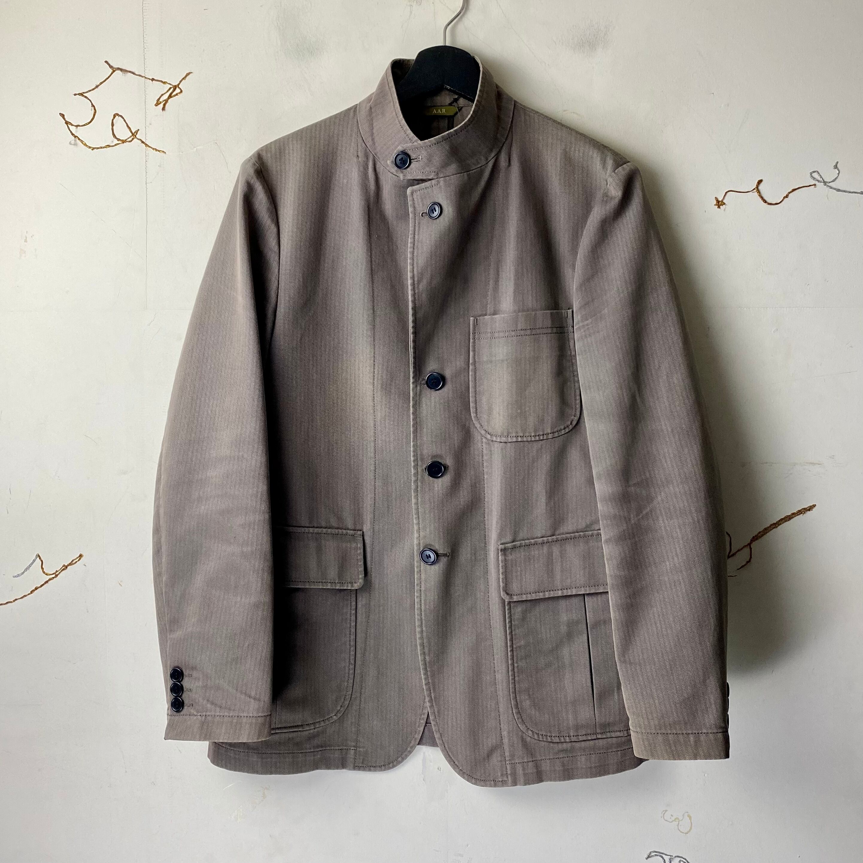 A.A.R YOHJI YAMAMOTO safari design hi-neck tailored jacket | NOIR 