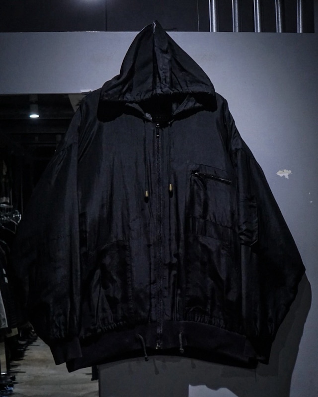 【add (C) vintage】Pocket Gimmick Vintage Loose Silk Padded Jacket