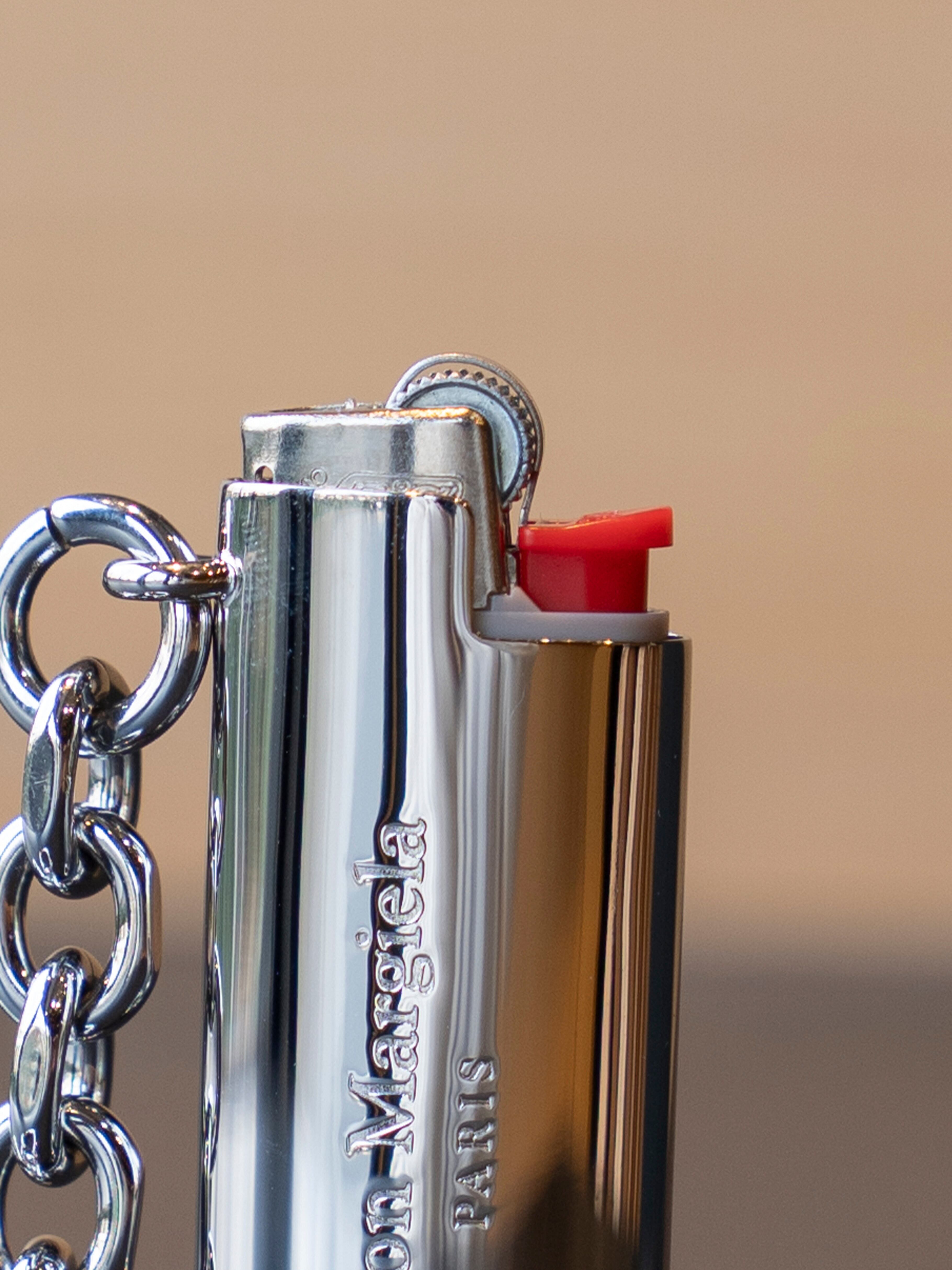 BPS MAISON MARGIELA KEYRING LIGHTER CASE SMALL Silver