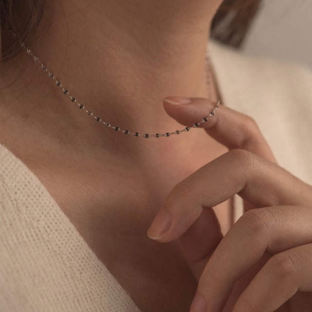 S925 eclair chain necklace (N124)
