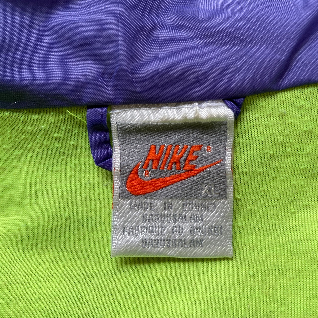 90年代 銀タグ NIKE ナイキ スモールスウォッシュ ロゴ刺繍 切り替え 
