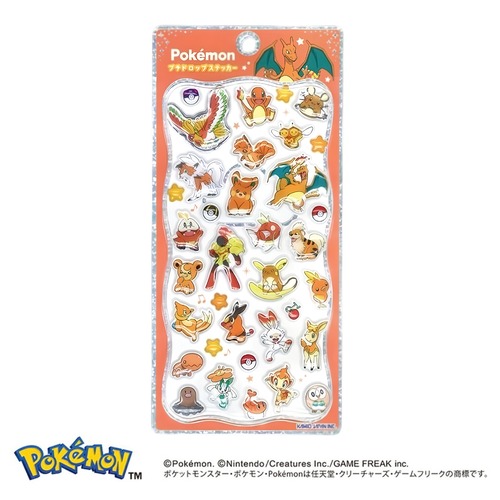 ポケモン プチドロップステッカー オレンジ