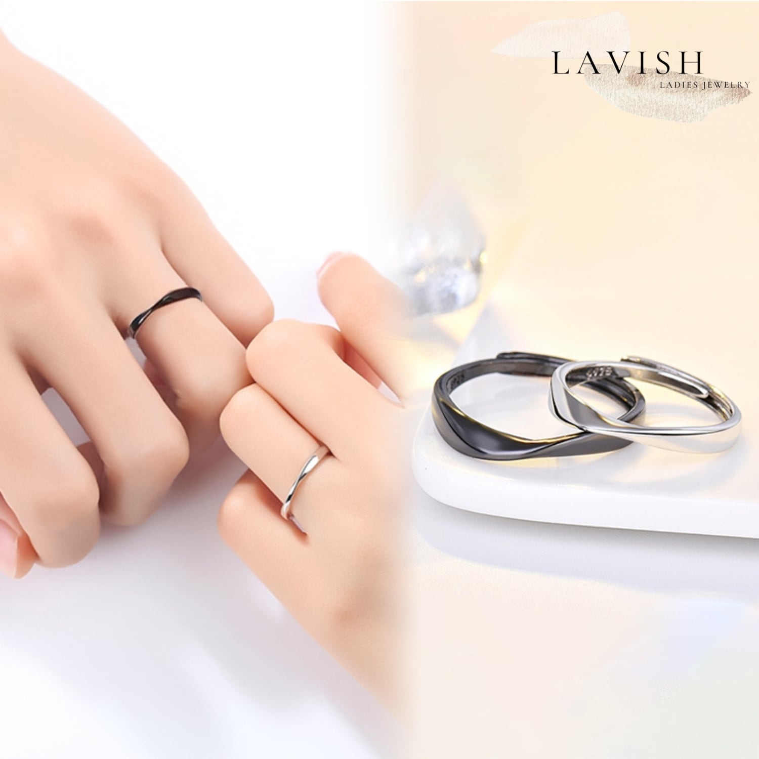 ウェーブライン ペアリング レディース 指輪 ring