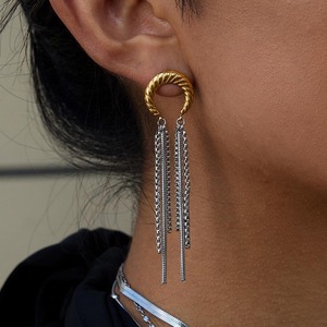 T22PMV1210 - Twist Hoop Chain Drop