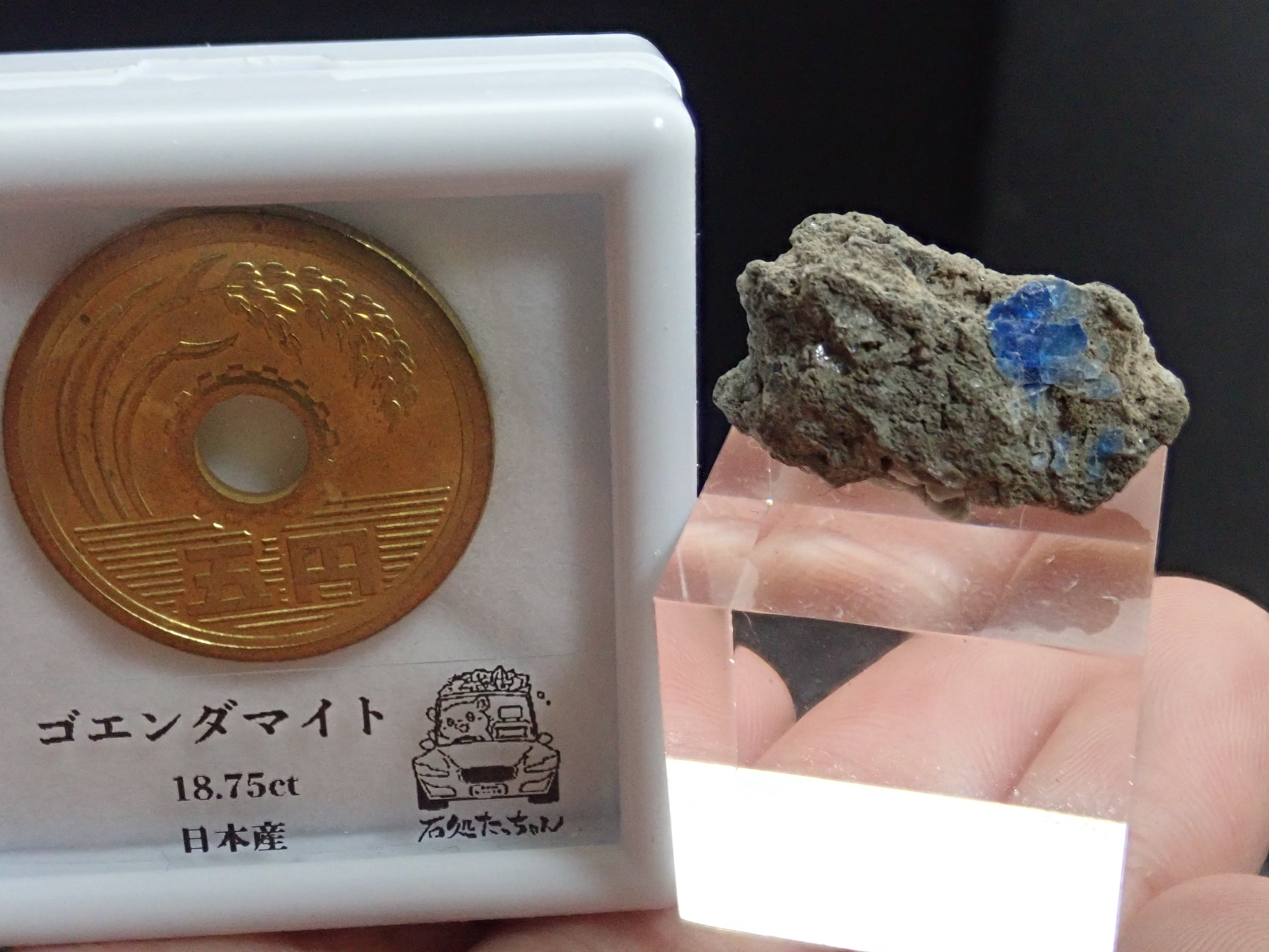 宝石質】ドイツ産 アウイン アウイナイト 藍方石 原石 標本 | 石処