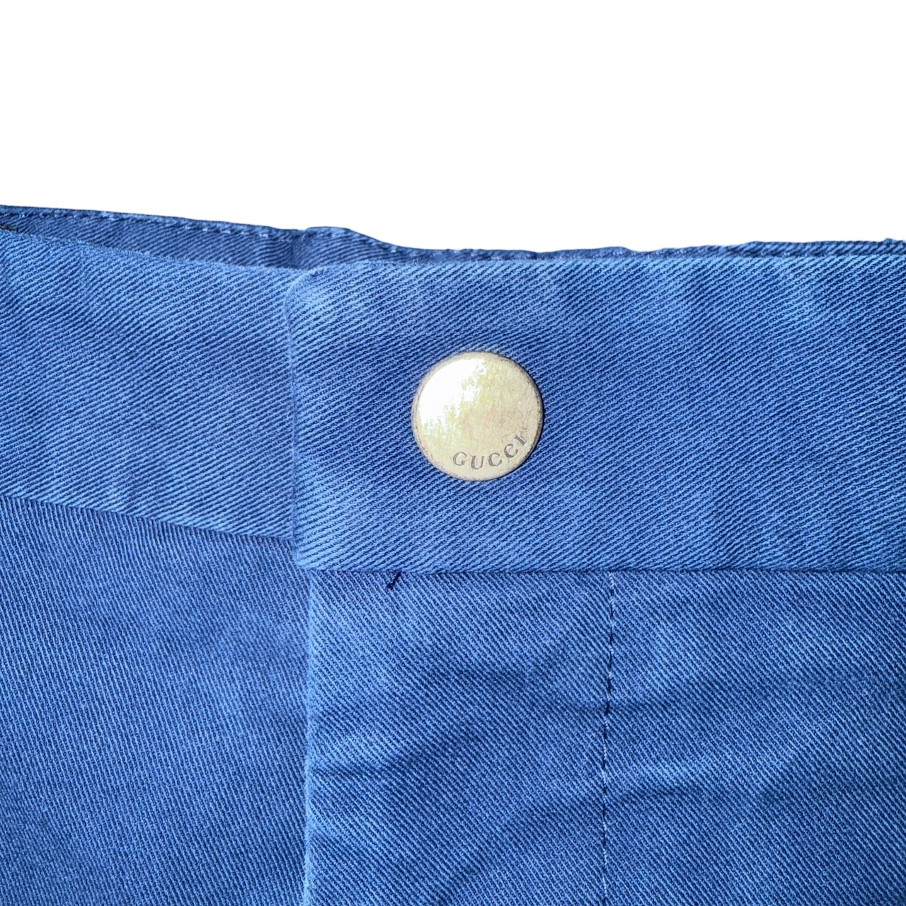 【GUCCI】サイドストライプ ロイヤルブルーパンツ