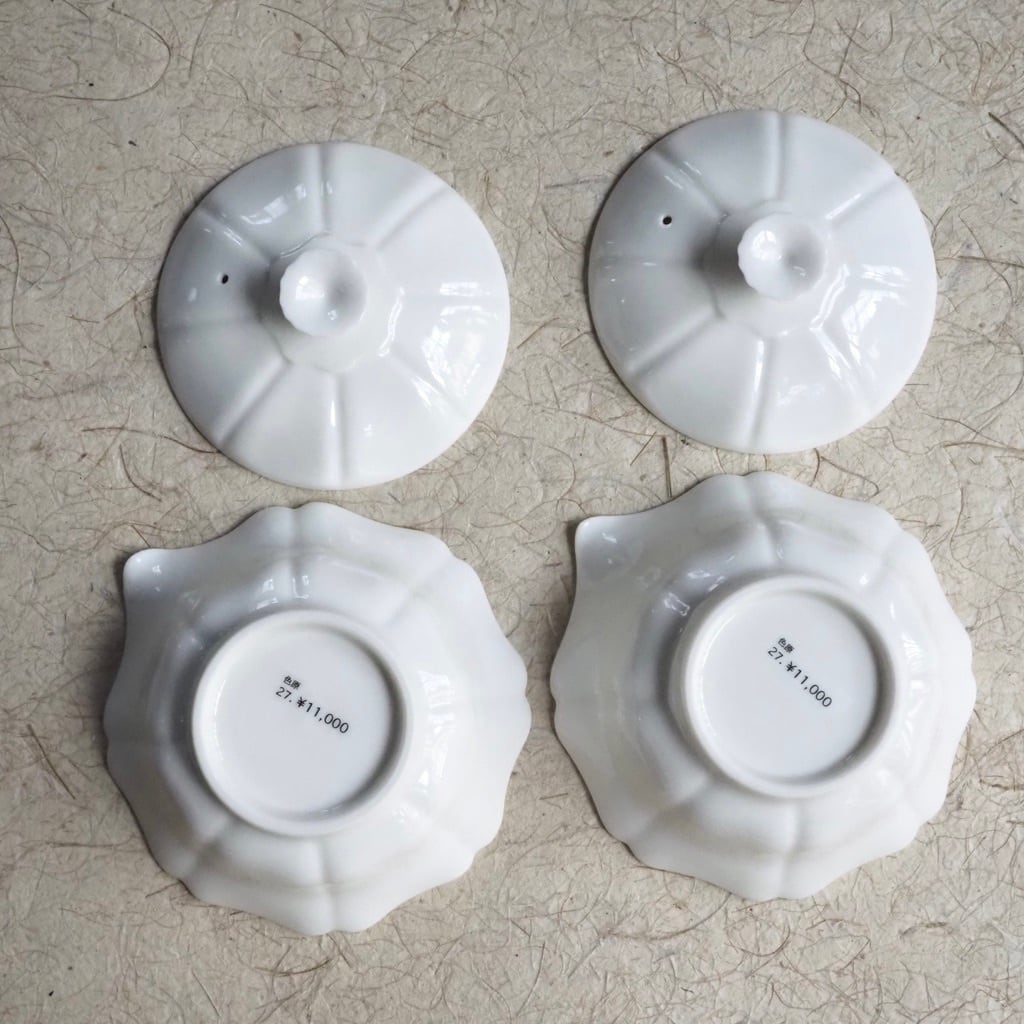 色原 昌希/白磁 八輪宝瓶