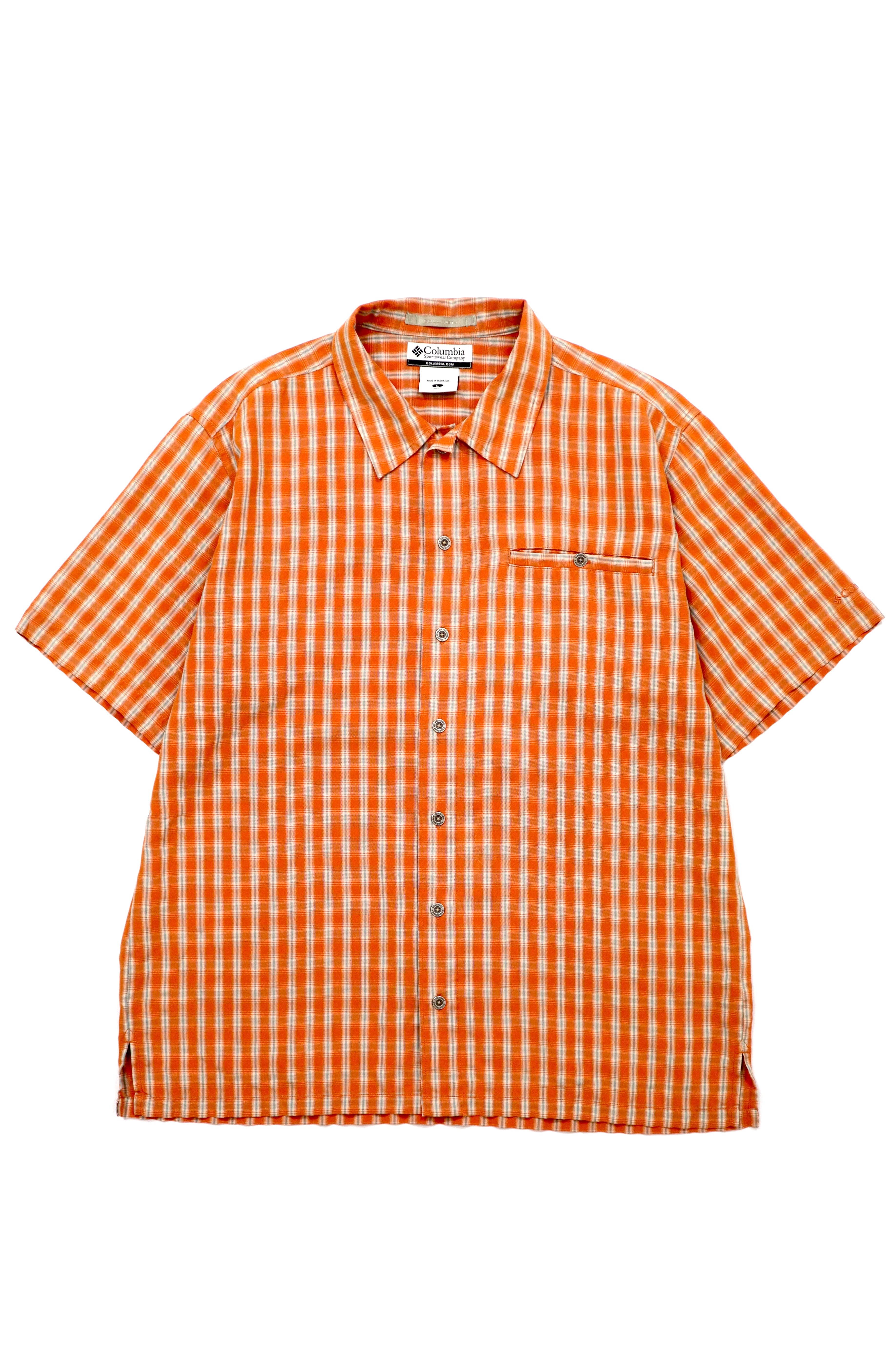USED 00s Columbia plaid shirt