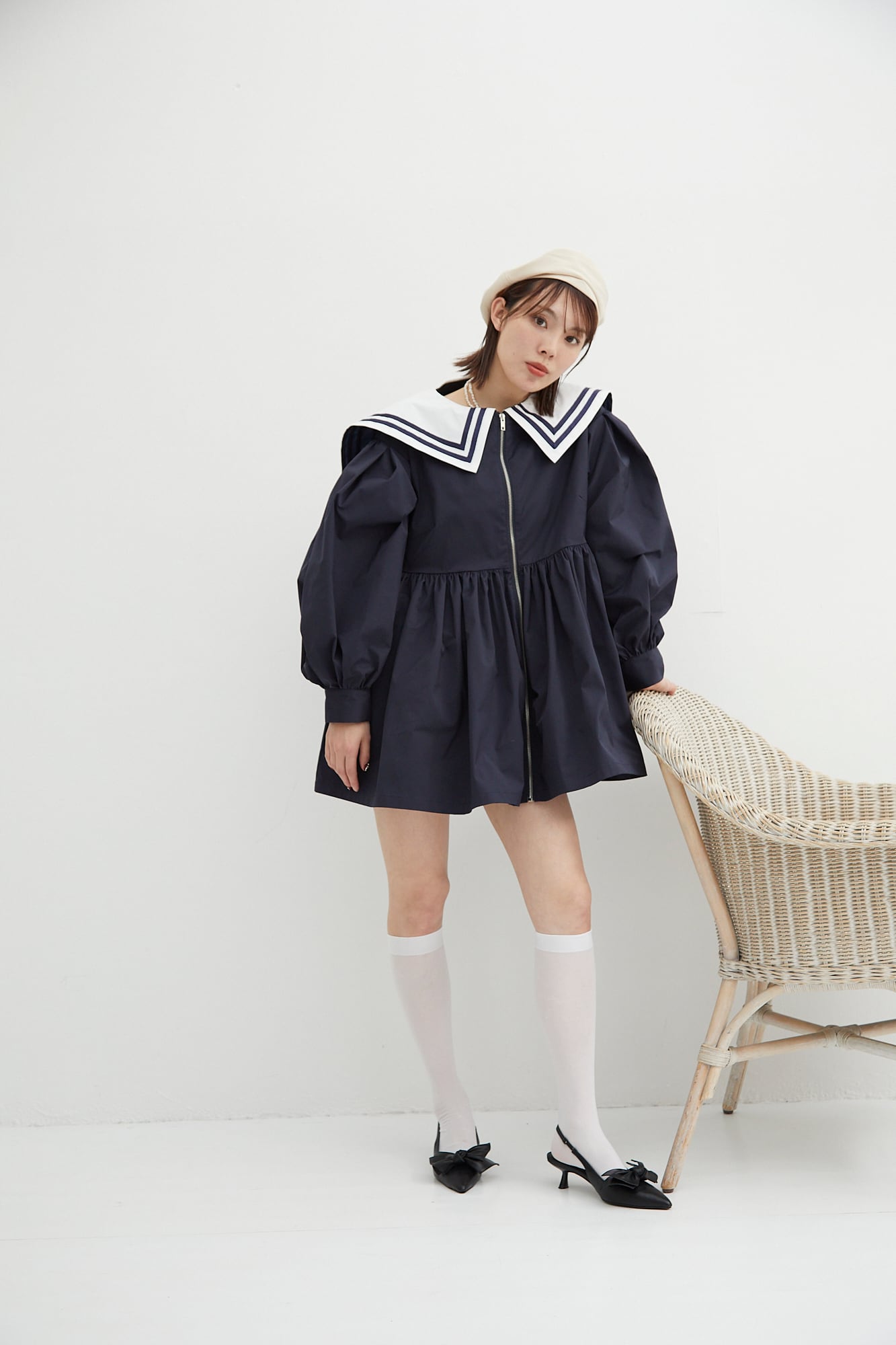 セーラードレスジャケット／ Navy（SIS10002） | sismetry