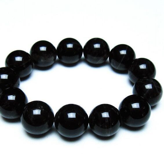 モリオン 黒水晶 ブレスレット 18mm 一点物 メール便可 [M便 1/10] 111-46298