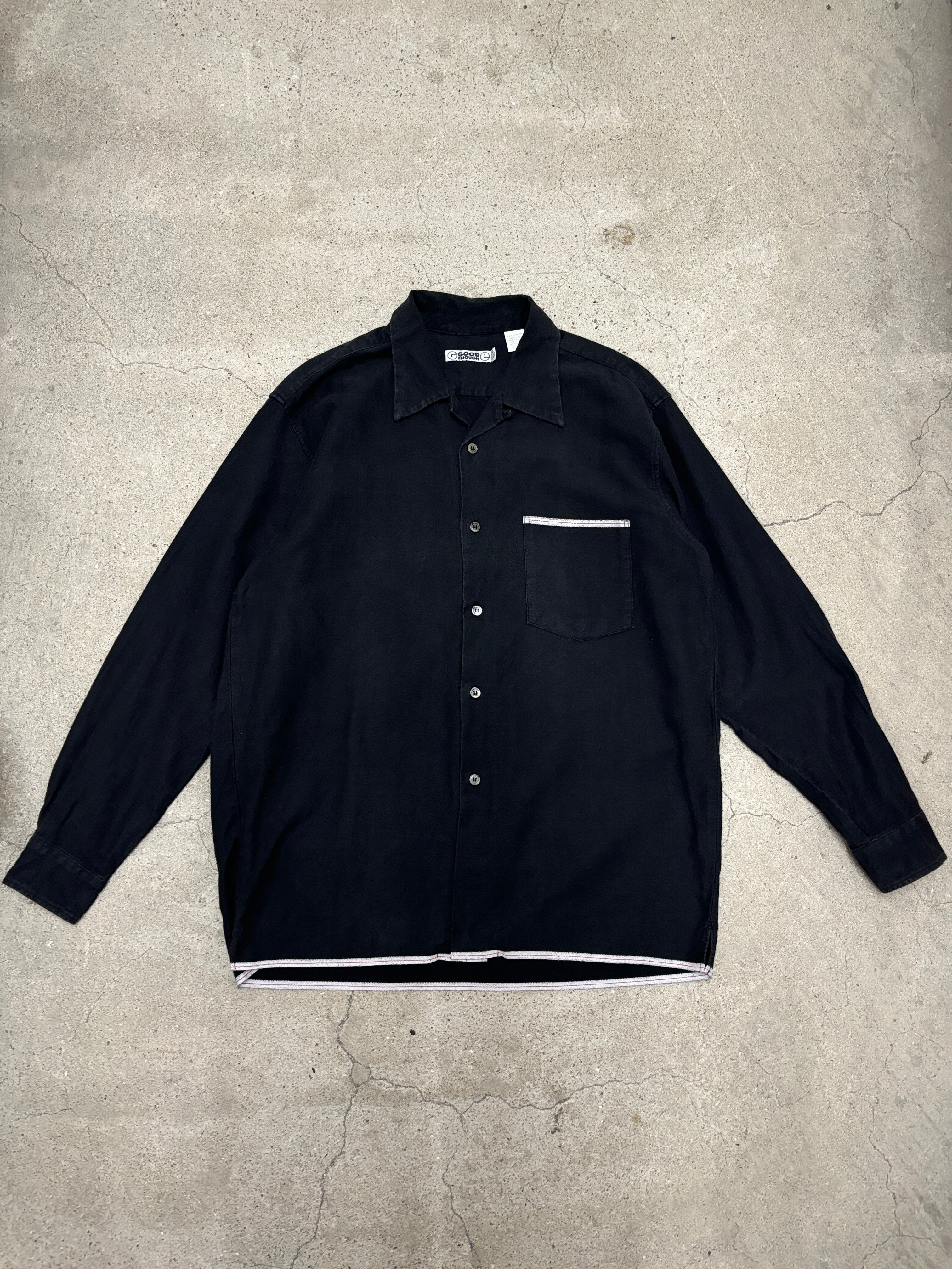 GOODENOUGH グッドイナフ 背ロゴ ボタンダウン オックスフォードシャツ Mサイズ GOODENOUGH 背ロゴ B.D. SHIRT BLUE グッドイナフ ボタン