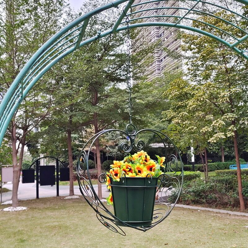 ハンギングバスケット ハート型 アイアン 吊り下げ 壁掛け フック