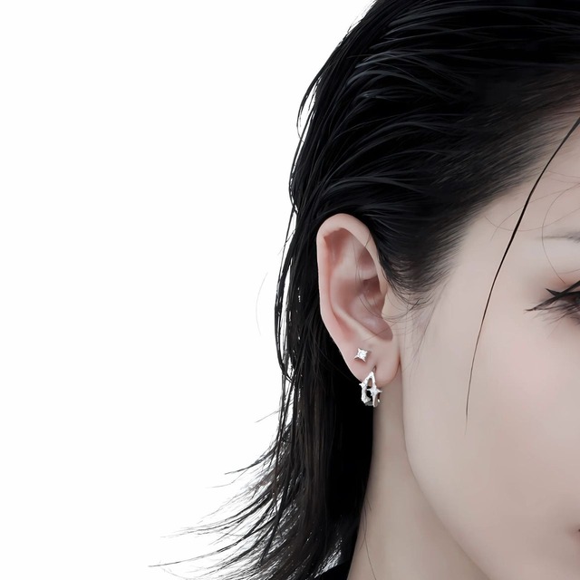 High-end versatile star earrings C0540