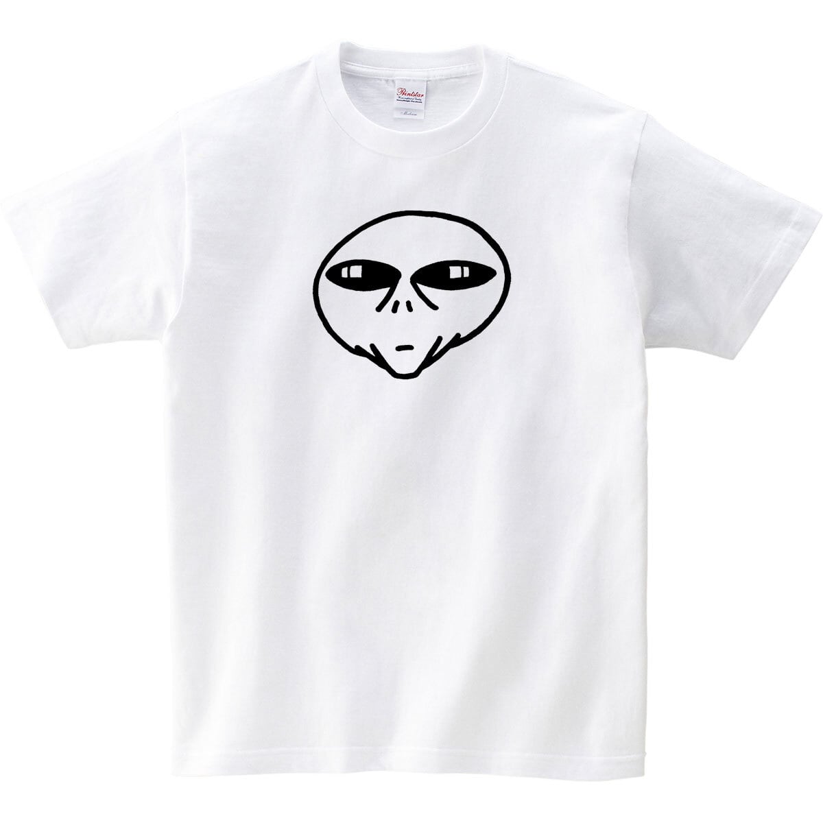 手描きデザインによる宇宙人Tシャツ os08 プリント ティーシャツ