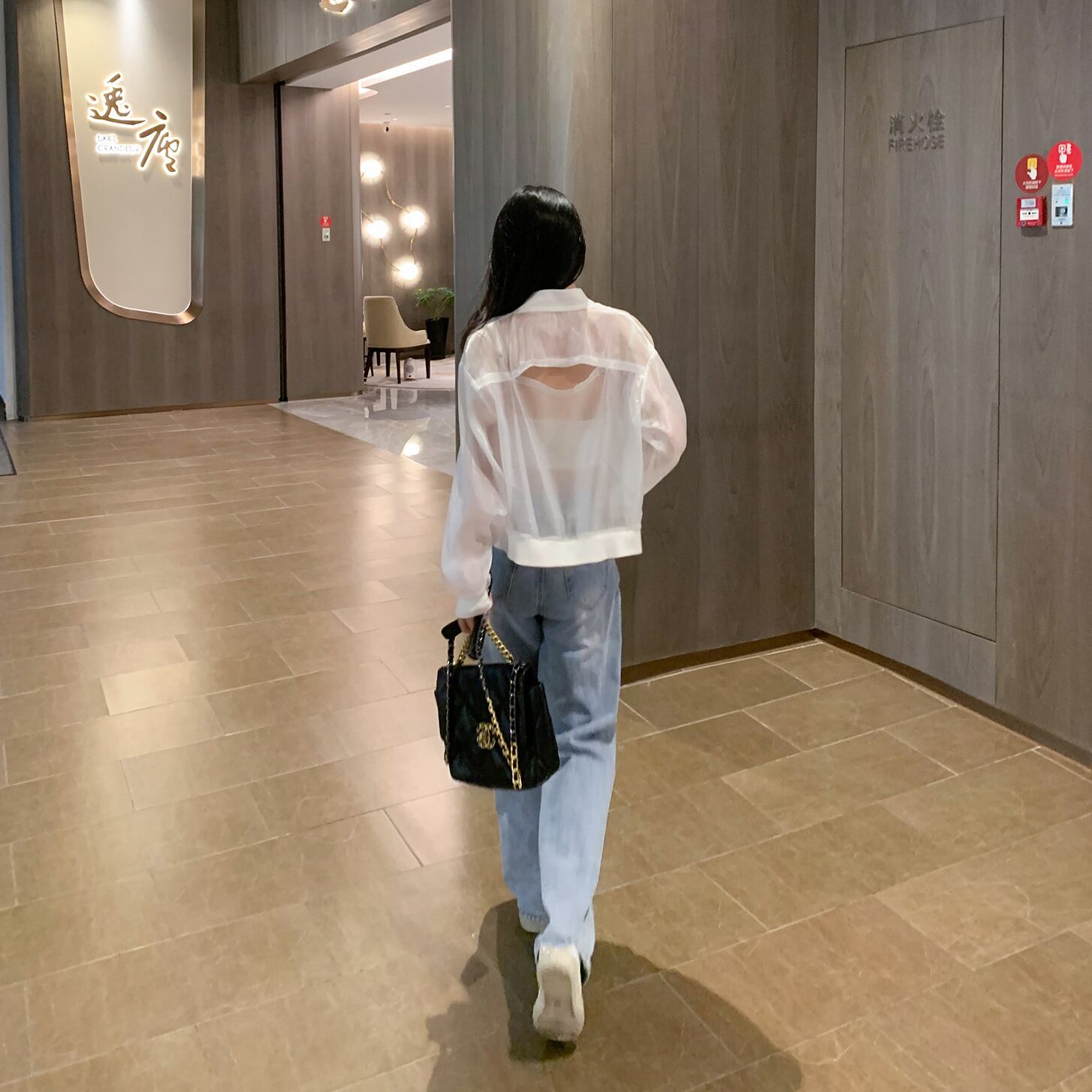 スプリングサマーホワイト薄手コート シャツ トップス ロング 春物 夏物 6Du_Shop_Women96811372236