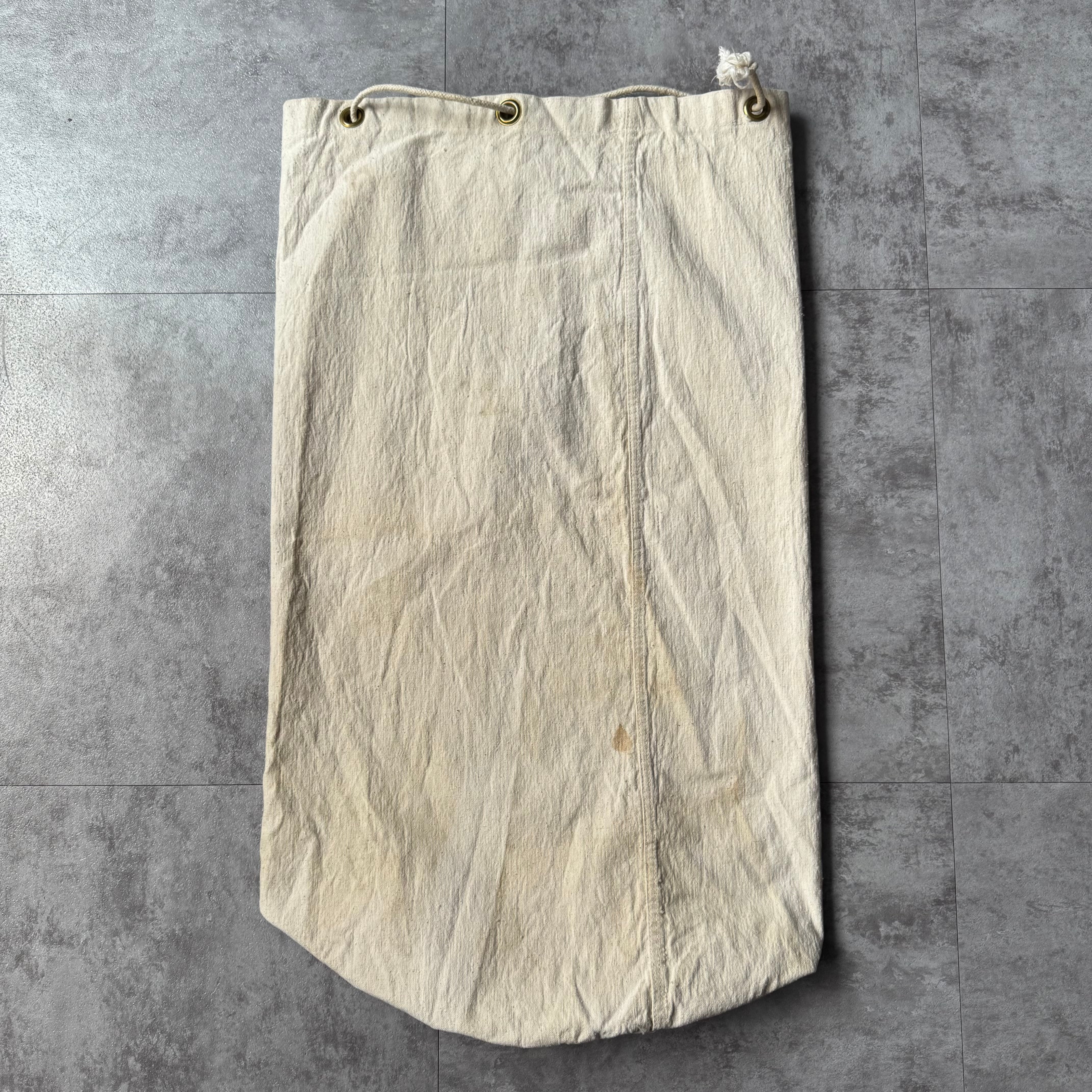 1940's〜 US Vintage Cotton Canvas Laundry Bag / 40年代