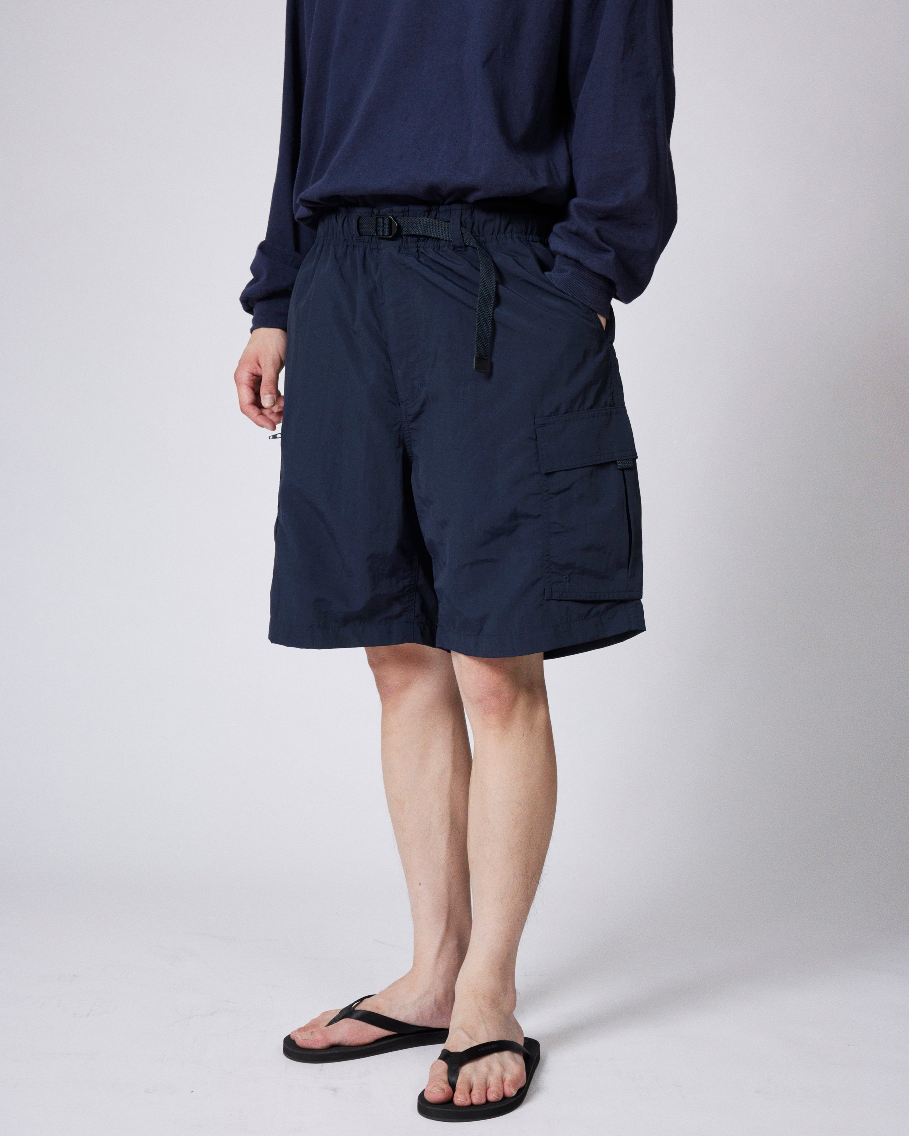 everyone nylon utility cargo shorts (NAVY) | everyone