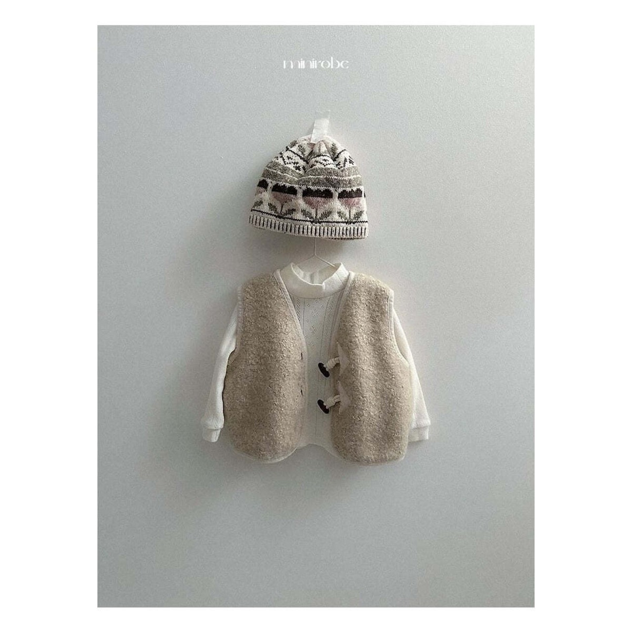 【取寄】minirobe ダンブルベスト｜冬服｜韓国子供服