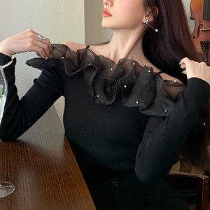 オーガンジー オフショル トップス 2color T040