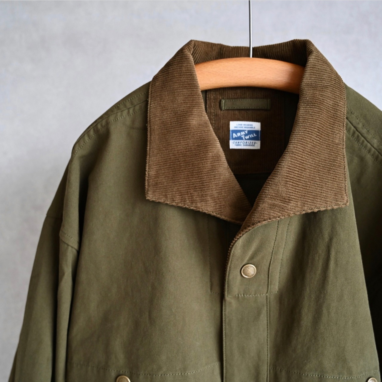 ARMY TWILL】COTTON DUCK LOGGER JACKET アーミーツイル コットン 