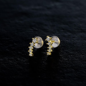 【Lamia】S925 five zirconia pierce  #pp31