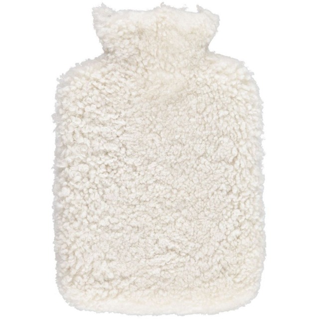 NATURES COLLECTIONネイチャーズ コレクションHot Water Bottle Sheepskin ホットウォーターボトル シープスキン 湯たんぽ ホワイト  北欧