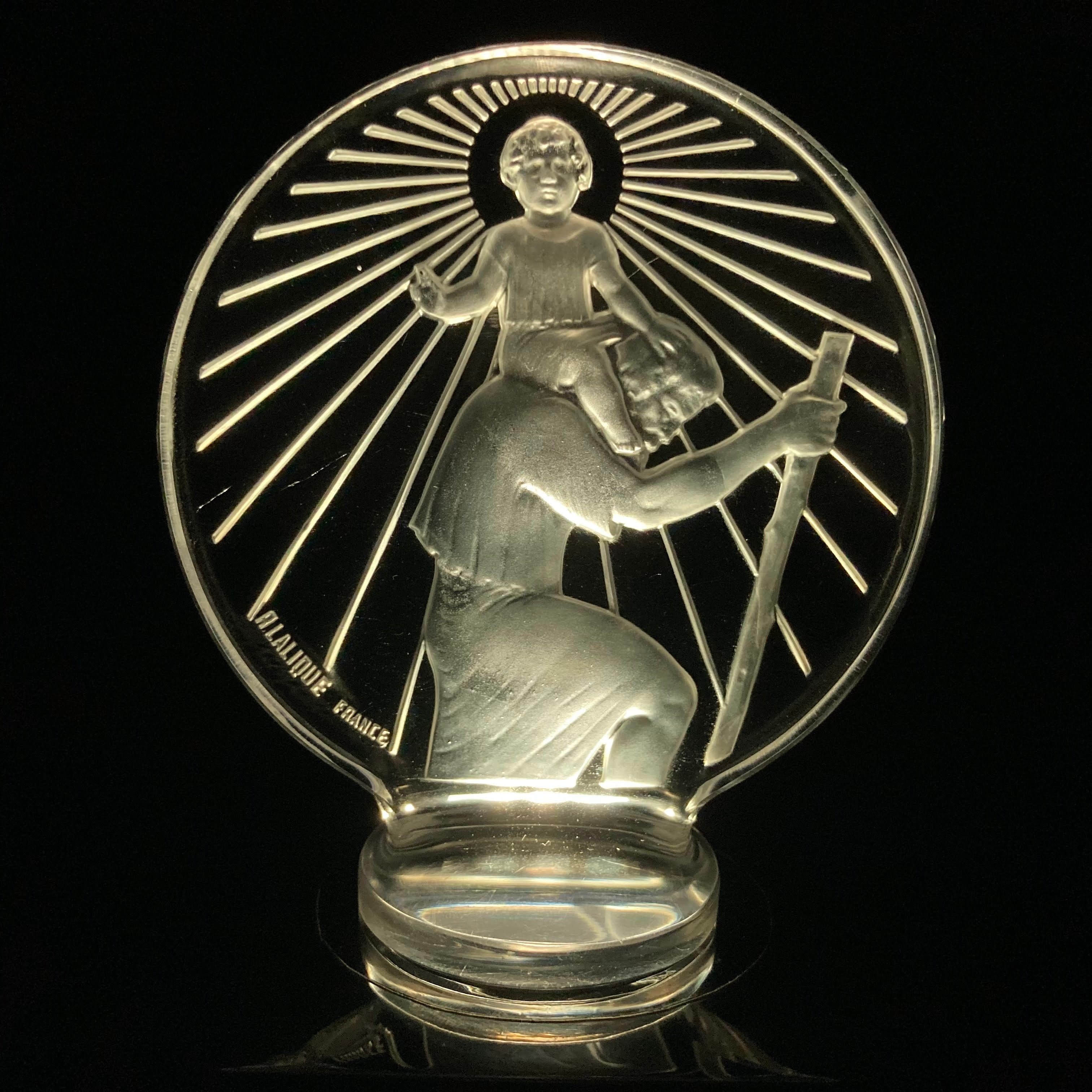 R.LALIQUE ルネ・ラリック カーマスコット「Saint Christopher」セント