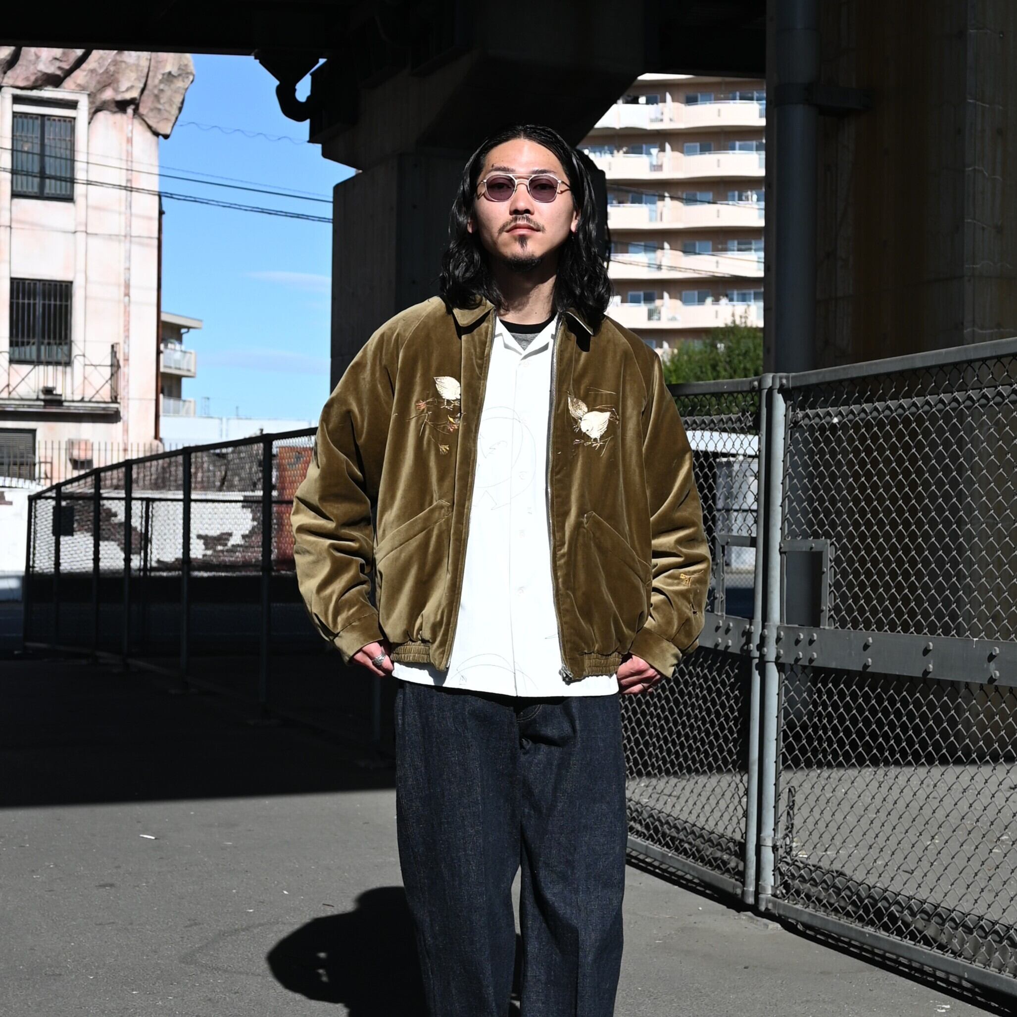 OLD JOE(オールドジョー)STUNNING VELVET SOUVENIR JACKET(Niwatori to