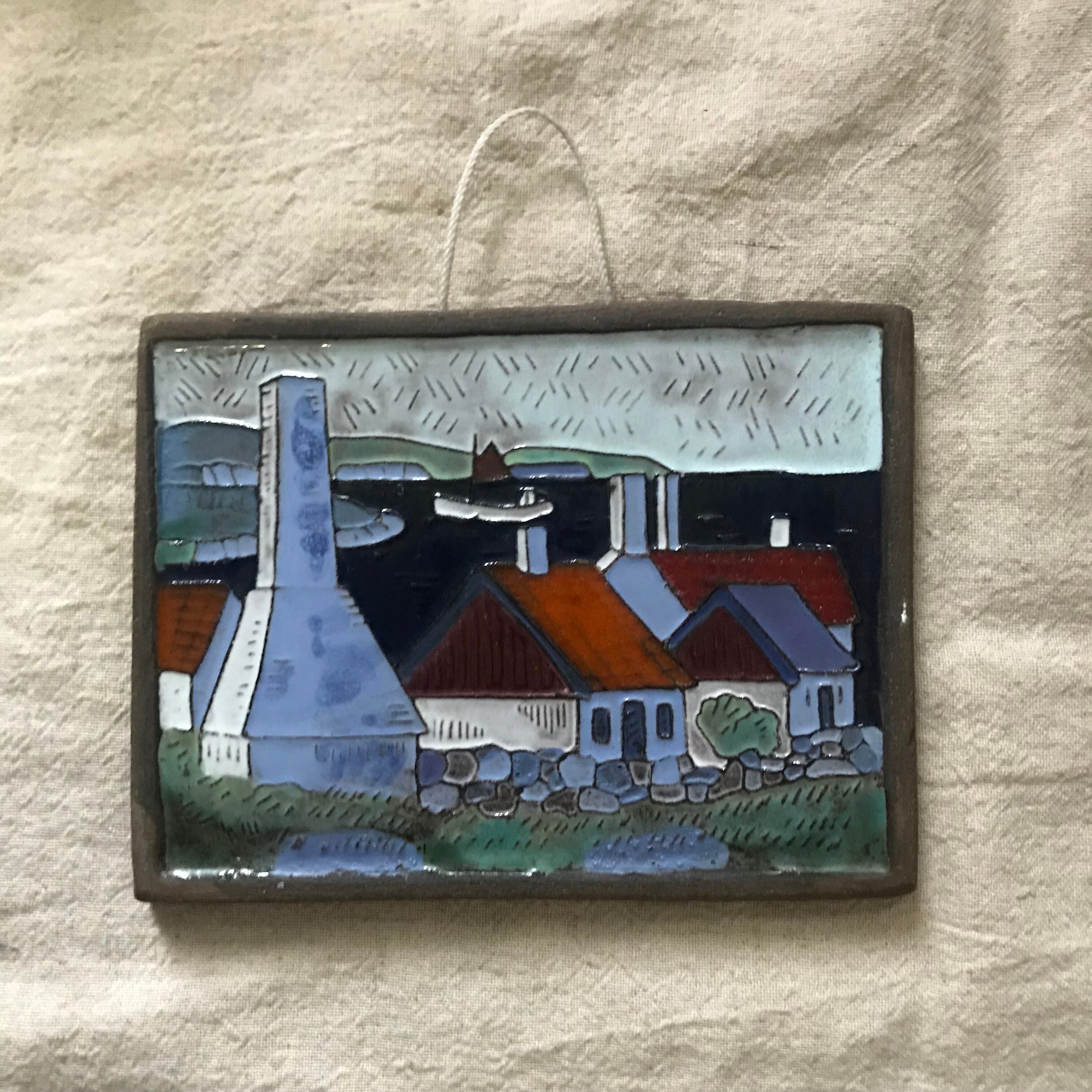 華やかな建物たちの陶板