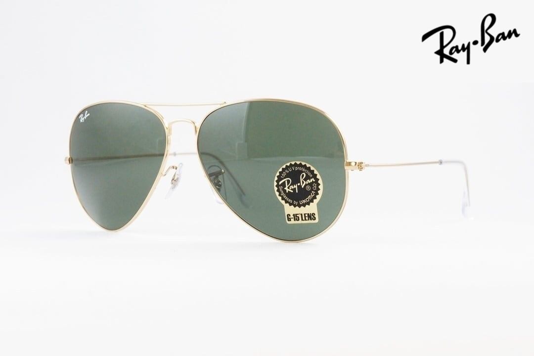 Ray-Ban サングラス RB3025 001 62サイズ AVIATOR ティアドロップ