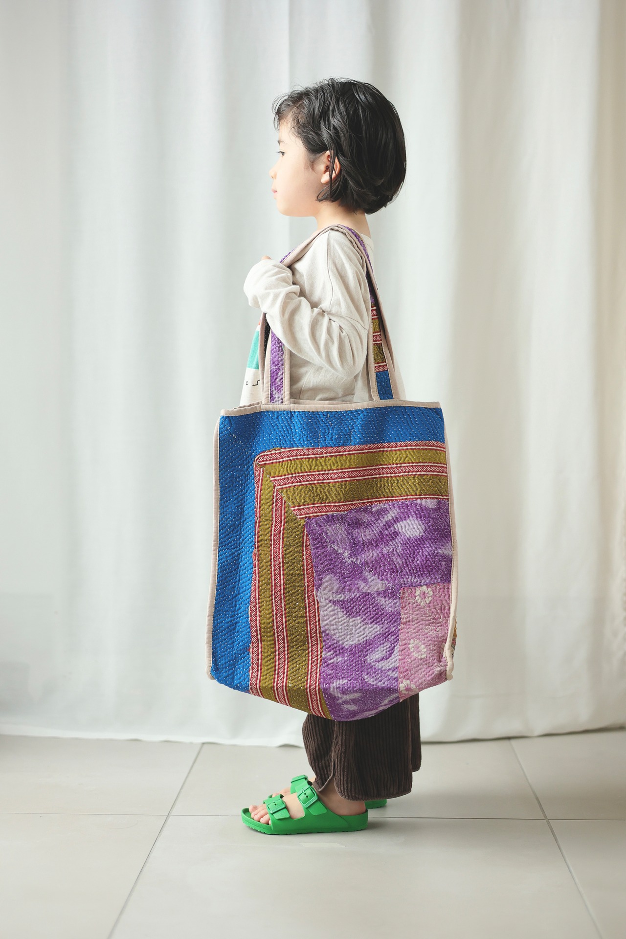 ＜PHET AND PLOY＞Kantha Bag Piping カンタバッグE - 6