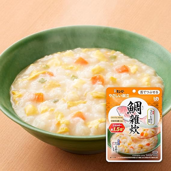 キユーピー 介護食 舌でつぶせる やさしい献立 鯛雑炊 100g×6個