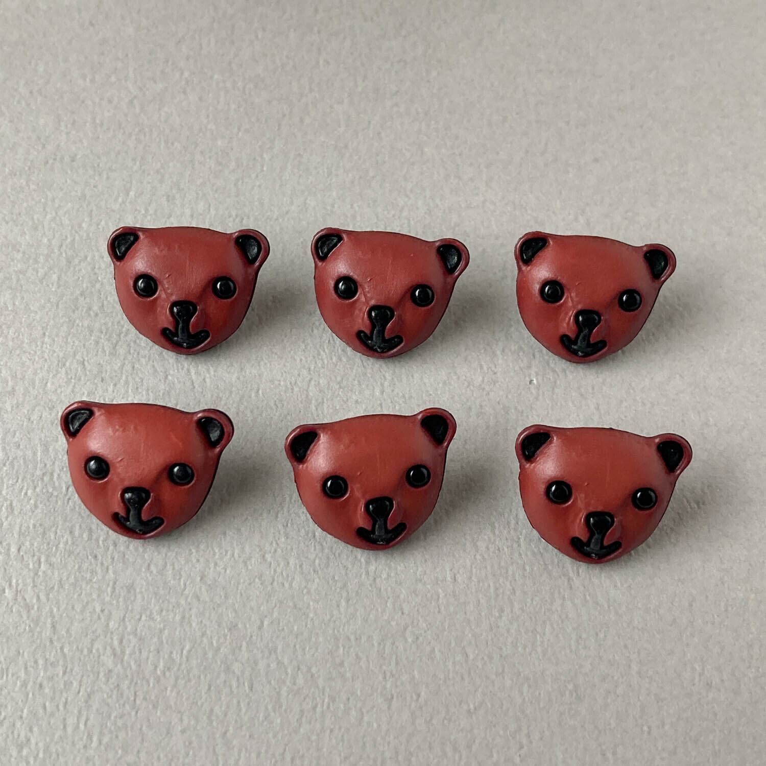 再入荷〉木製くまちゃんお顔のフランスボタン | Dua-アクセサリー