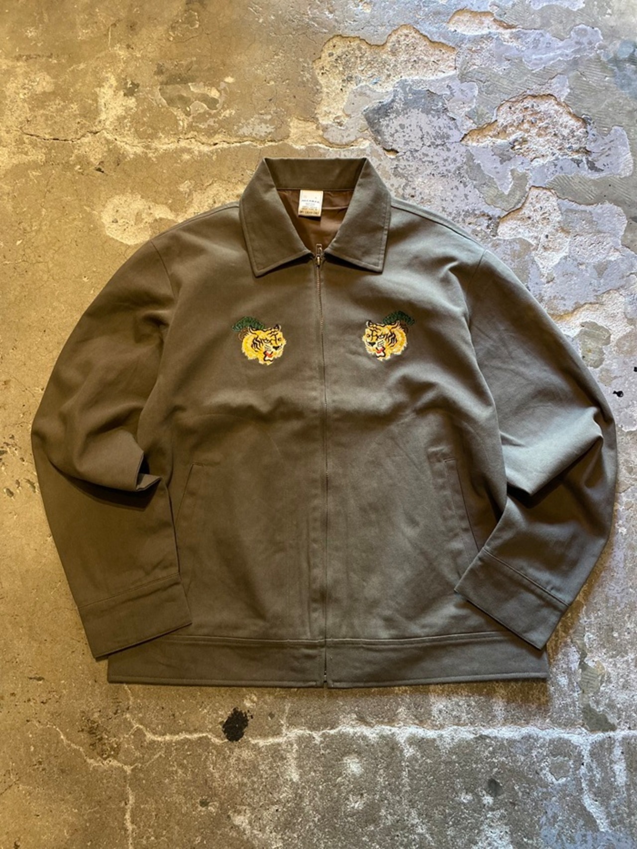 ALCARZA / SPORTS JACKET / 虎盆栽 刺繍 / ドリズラージャケット - 4