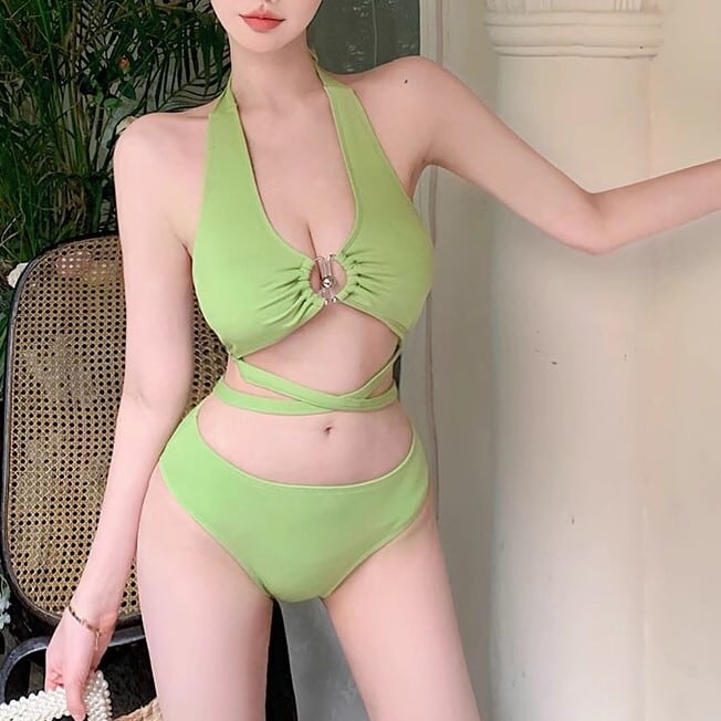 レディース 水着 ビキニ セパレート セクシー フロントデザイン