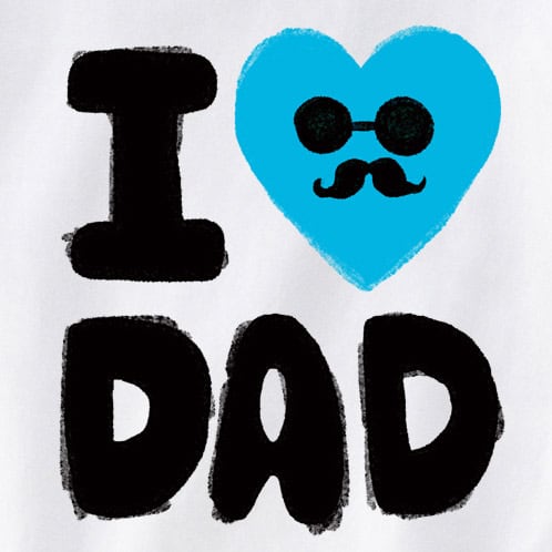 I LOVE DAD Tシャツ ms100 父の日 お祝い メッセージ ギフト プレゼント