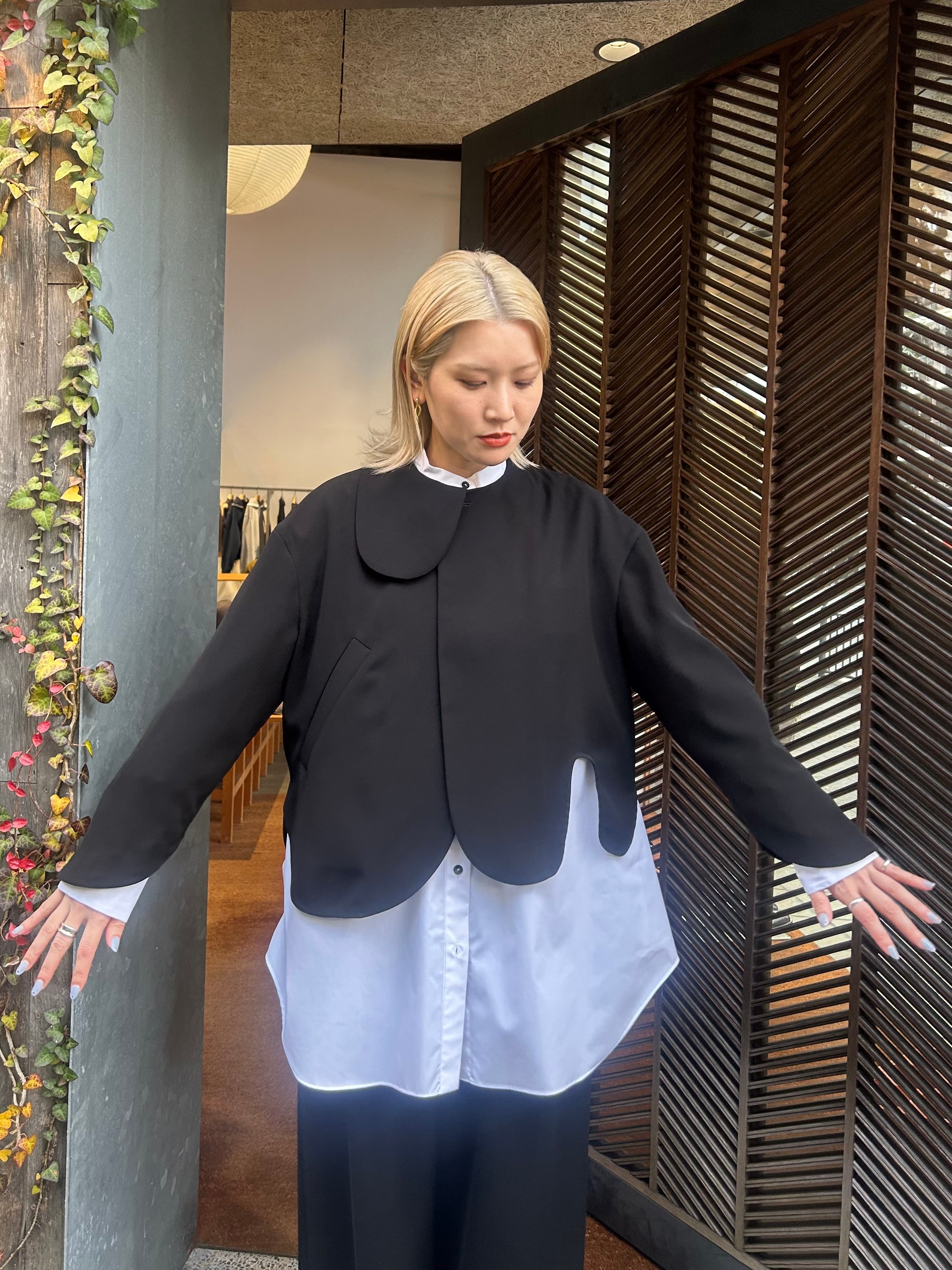 25SS】ENFOLD エンフォルド / ROUND CURVE JACKET / ジャケット 25SS】ENFOLD エンフォルド / ROUND CURVE JACKET / ジャケット