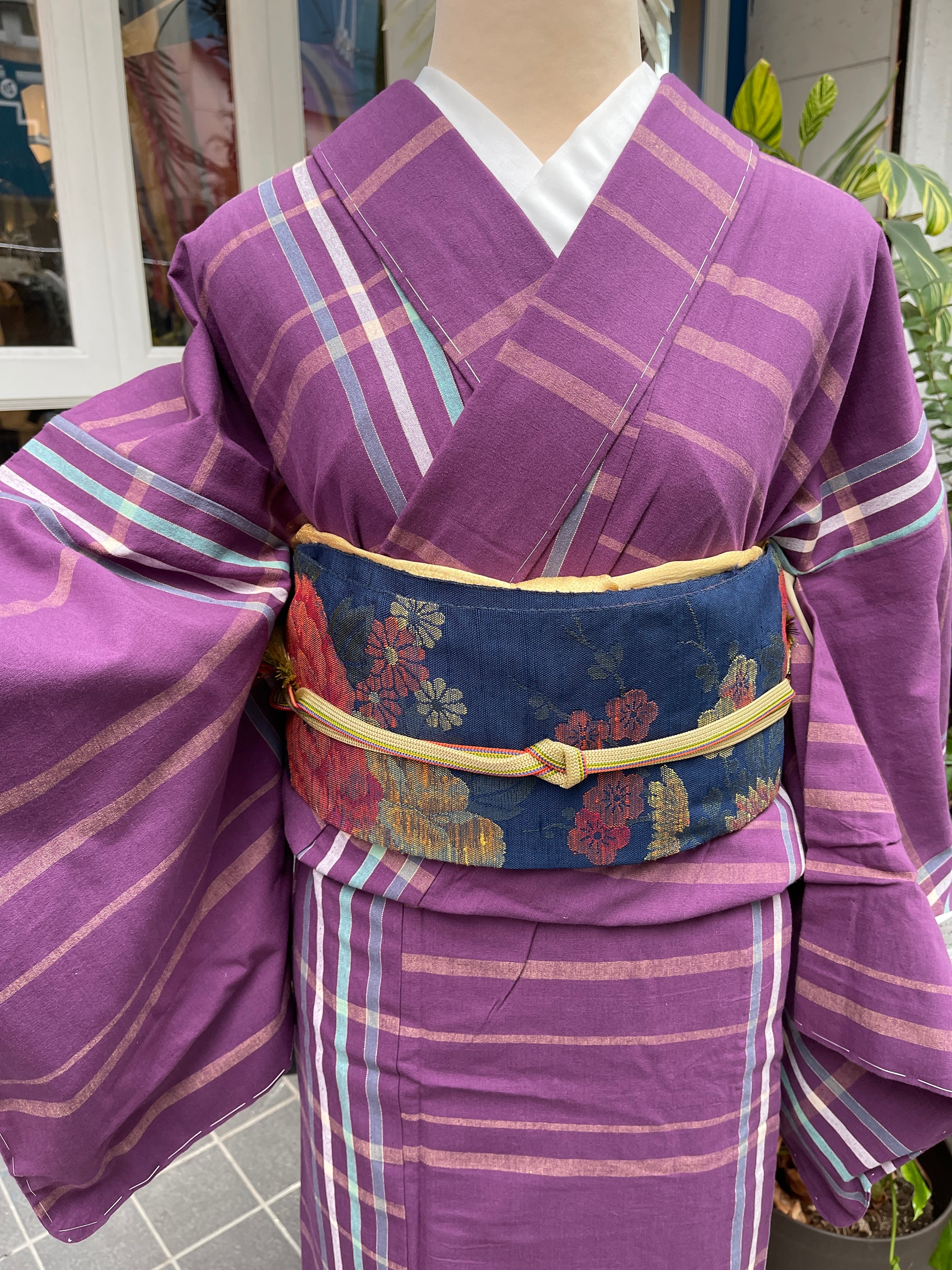 小紋 ウール 洗える着物 | アンティーク着物 侘びすけ wabisuke モダン