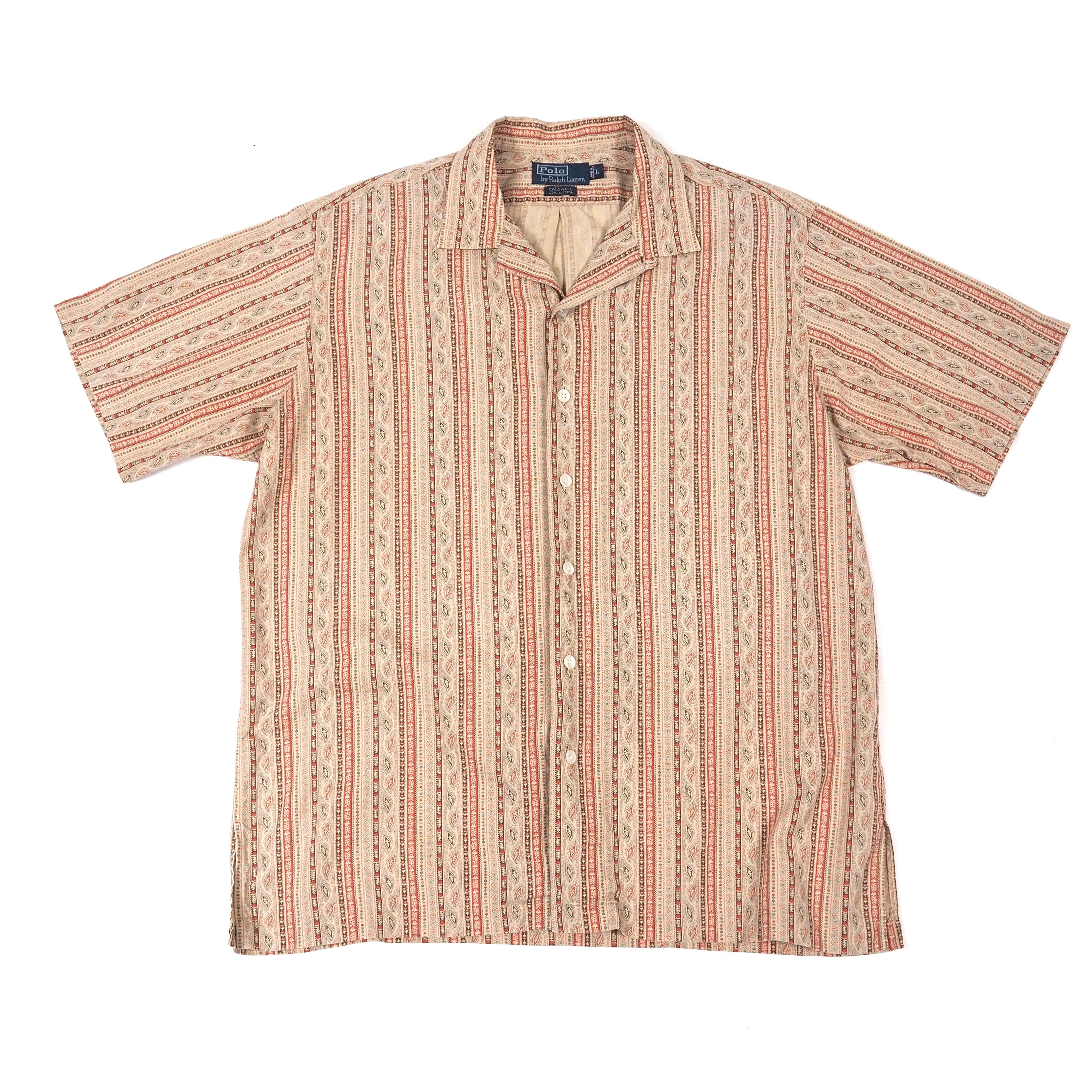 Polo by Ralph Lauren CALDWELL open collar s/s shirt L