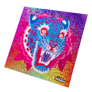 Tripping Panther  キラキラホログラムステッカー