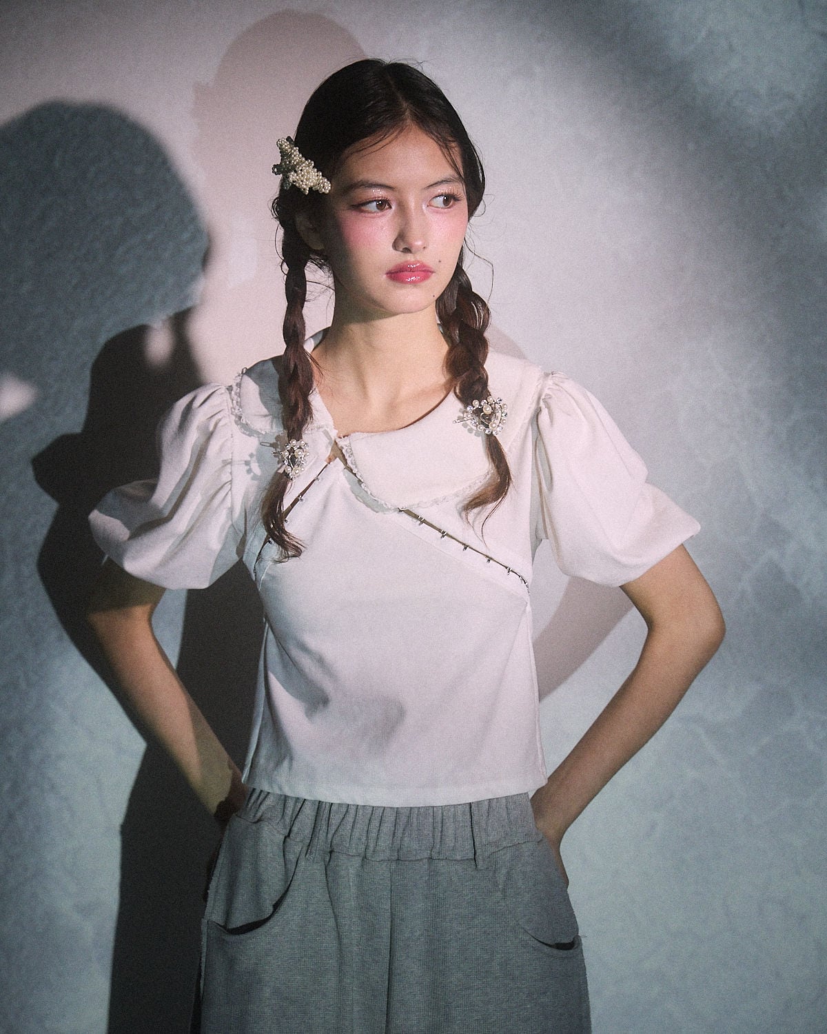 2wayホックテープパフスリーブトップス | lilLilly official webstore