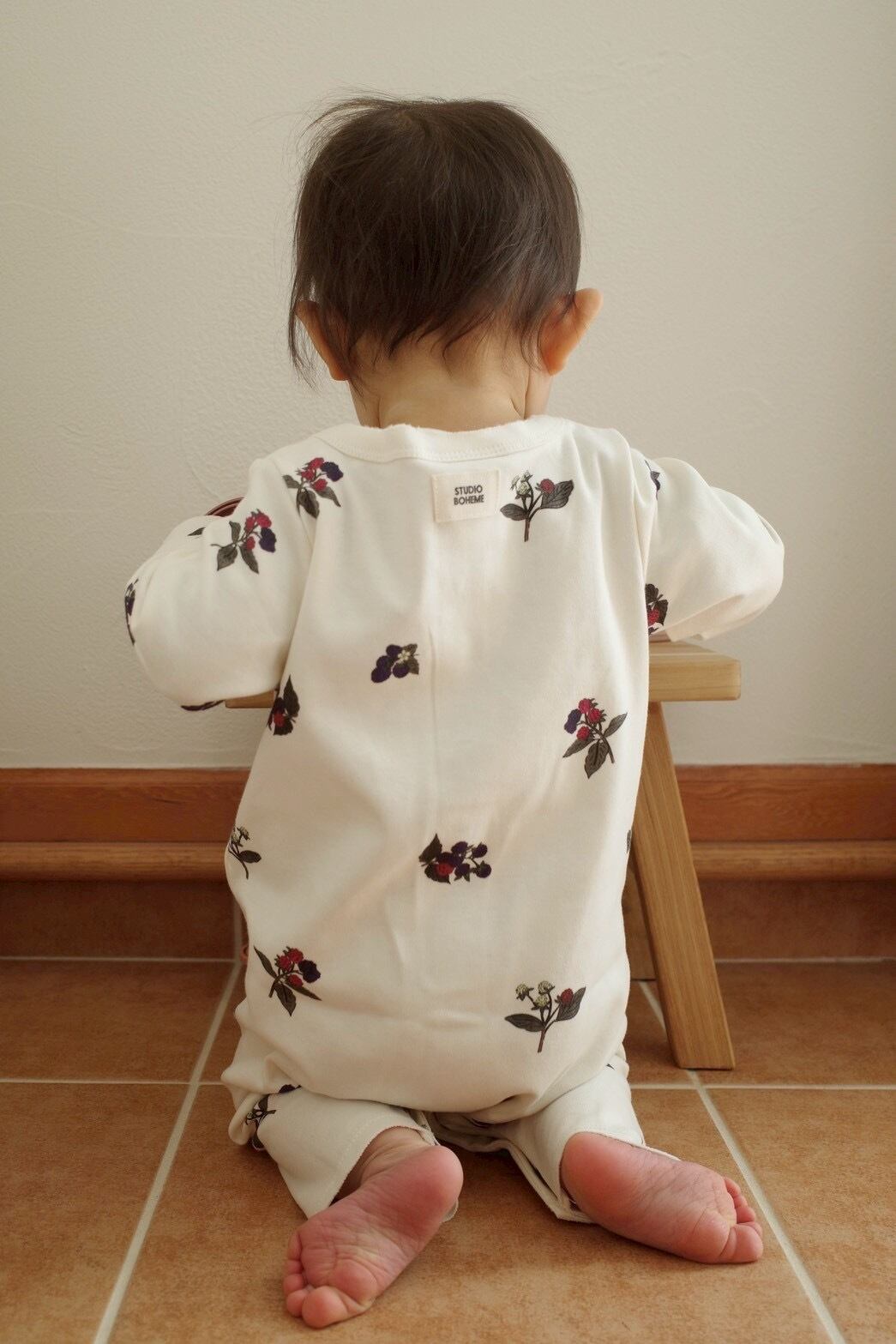 STUDIO BOHEME / BEN JUMPSUIT - ECRU / BLACKBERRIES | chamo